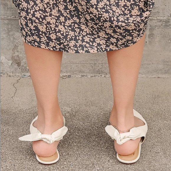 Lulu's • leather slingback flats - Picture 2 of 6